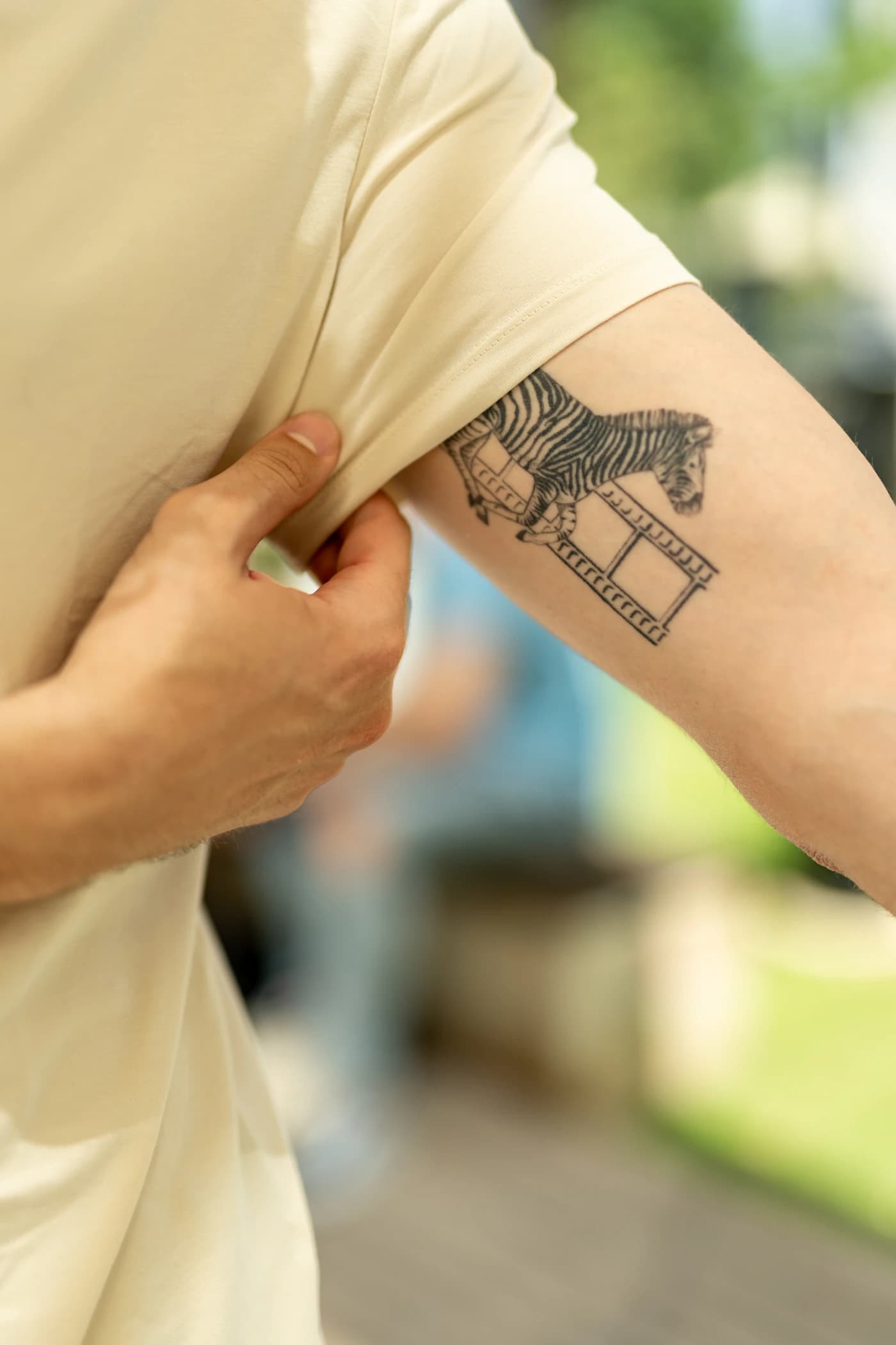 Tattoo detail on an arm