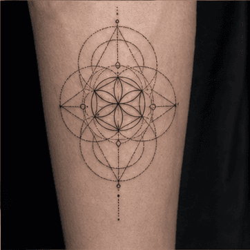 Geometric tattoo style example