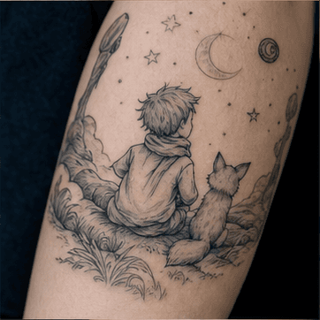 Illustrative tattoo style example